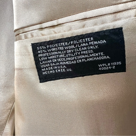 Vintage STAFFORD Worsted Wool Blend Single Breasted Blazer—SZ. 46 - Picture 10 of 17